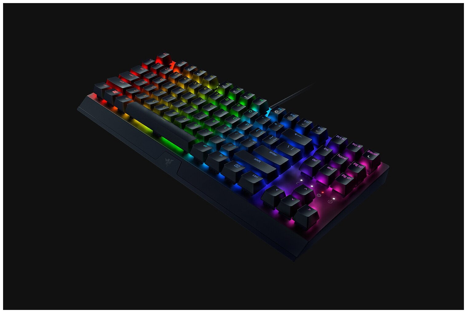 Игровая клавиатура Razer BlackWidow V3 Tenkeyless Razer Green / Clicky, черный, русская