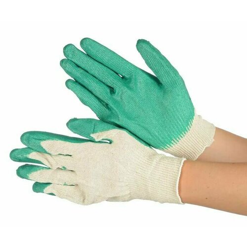 Перчатки хозяйственные - строительные 3 пары перчатки с латексным покрытием для защиты рук