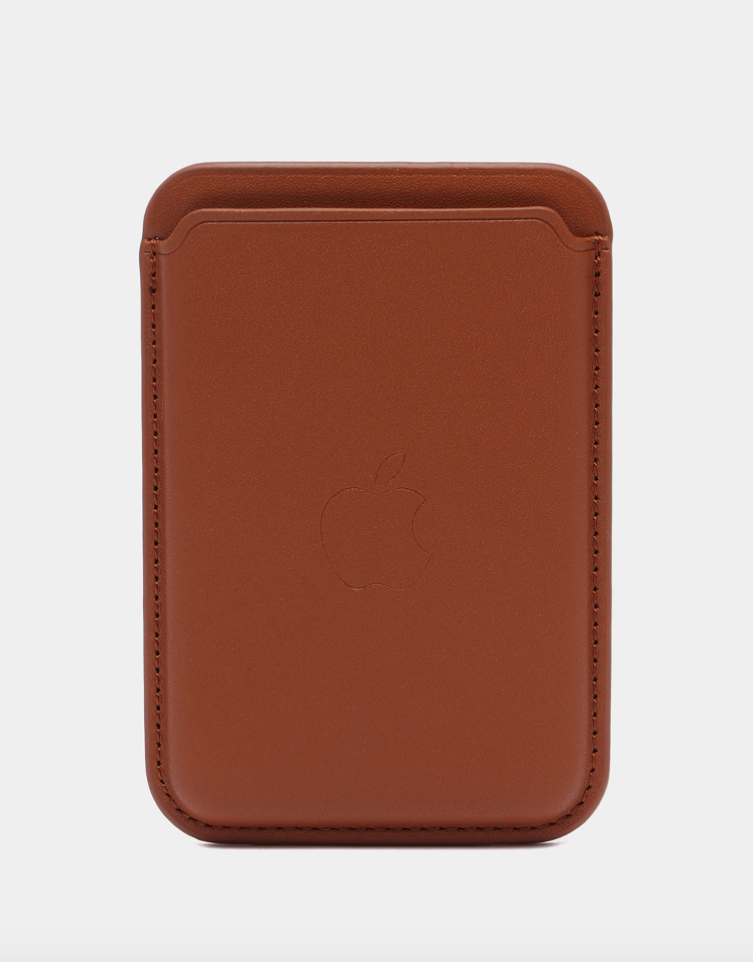 Чехол-бумажник коричневый картхолдер на iPhone с поддержкой MagSafe Leather Wallet