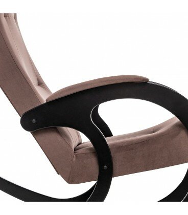 Кресло качалка Модель 3, Венге, ткань Maxx 235 - фотография № 15