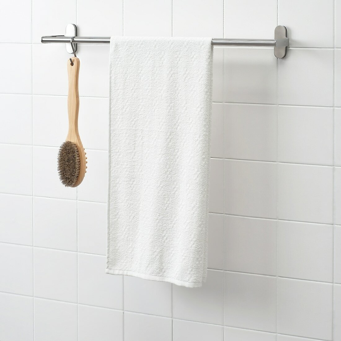 Банное полотенце икеа нэрсен, 55х120 см, белый - фотография № 5