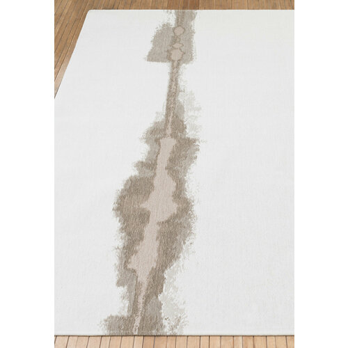 Ковер на пол 1,7 на 2,4 м в спальню, гостиную безворсовый, белый Geneve LG3309-L50