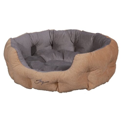 Лежанка, лежак круглая 60х50х21см для собак, для кошек, с бортиком.