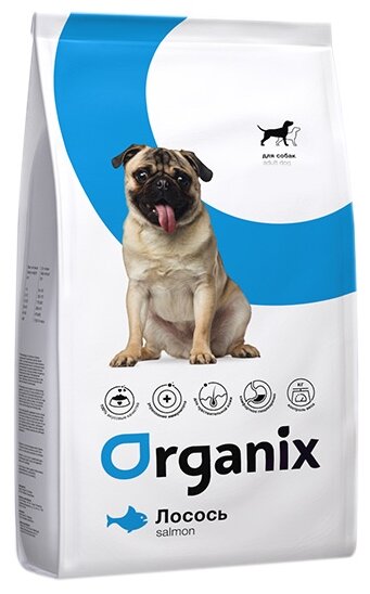 Organix Adult Dog Salmon - Сухой корм для собак со свежим лососем и рисом (12 кг)