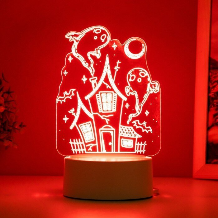 Светильник "Призраки" LED белый 11х9,5х15 см RISALUX - фотография № 4