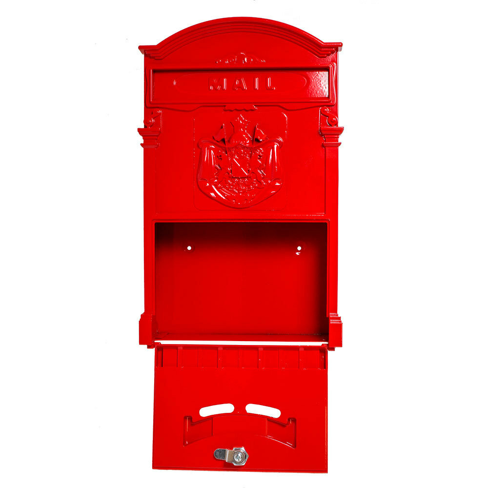 Почтовый ящик с замком уличный металлический для дома №4010 красный, Аллюр - фотография № 20