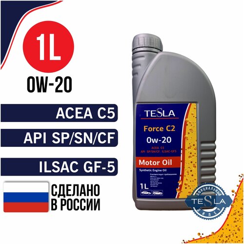 Моторное масло TESLA Force C2 0w-20 синтетическое 4 л