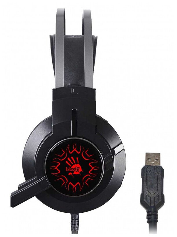 Проводные наушники Bloody J437 черный