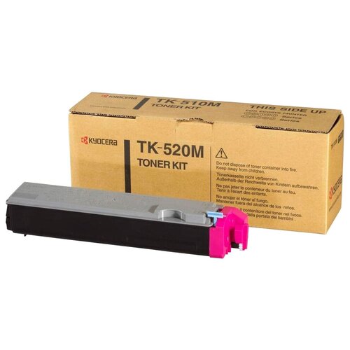 Картридж KYOCERA TK-520M, 4000 стр, пурпурный картридж nv print для принтеров kyocera tk 520m magenta пурпурный совместимый fs c5015n