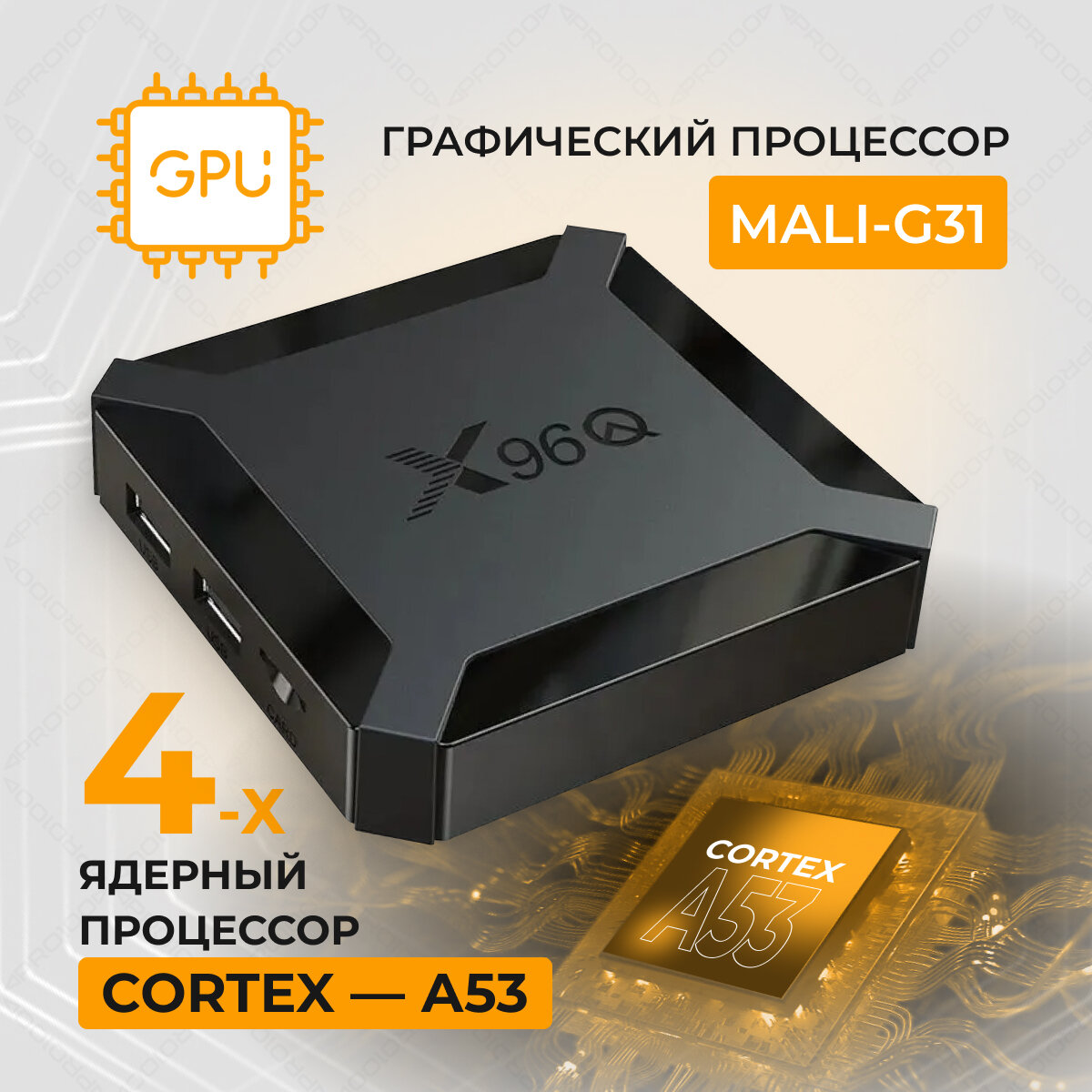 Смарт TV Box OneTech X96Q 4K Android 100 2/16 Гб