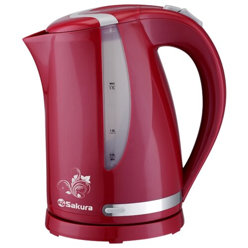 Чайник Sakura SA-2318RG, красный/серый эпилятор sakura sa 5541wp