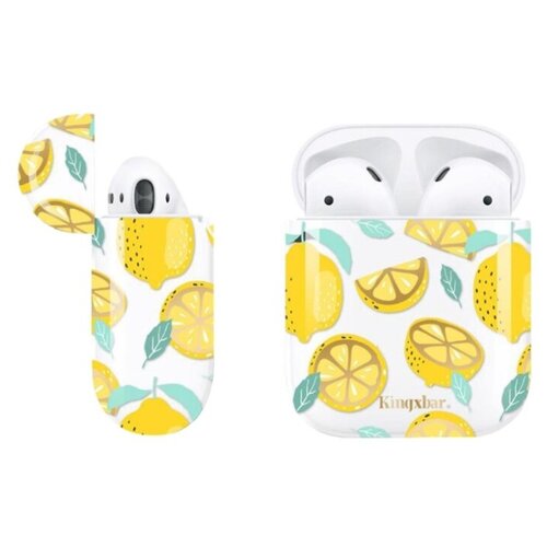 Чехол Kingxbar для Apple Airpods Lemon чехол pqy flying для apple airpods золото