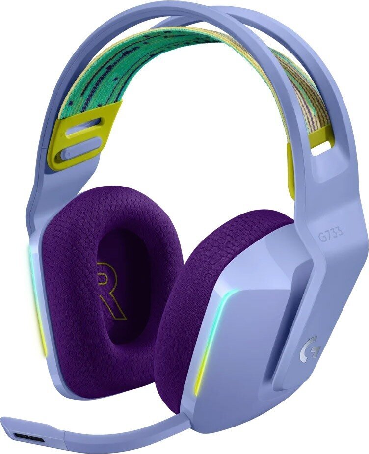 Игровые наушники Logitech G733 Lightspeed Wireless (фиолетовый)