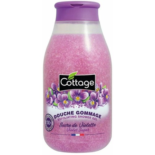 COTTAGE. Гель для душа отшелушивающий фиалка / Exfoliating Shower Gel Violet Sugar 270 мл