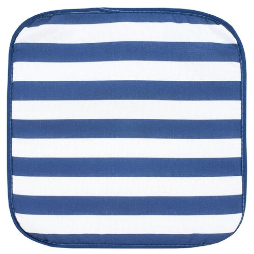 фото "подушка на стул guten morgen, blue stripe, полоска, синий ; размер: 40 х 40"