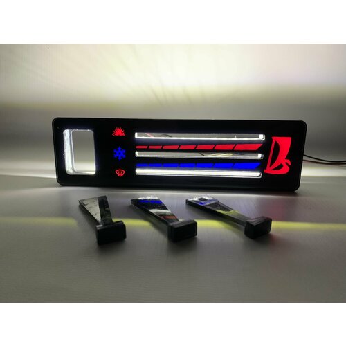 Панель на блок отопителя 2107 цвет: красный