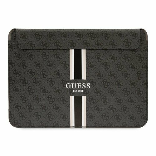 Чехол-папка Guess Sleeve 4G Stripes для ноутбуков 13-14, черный