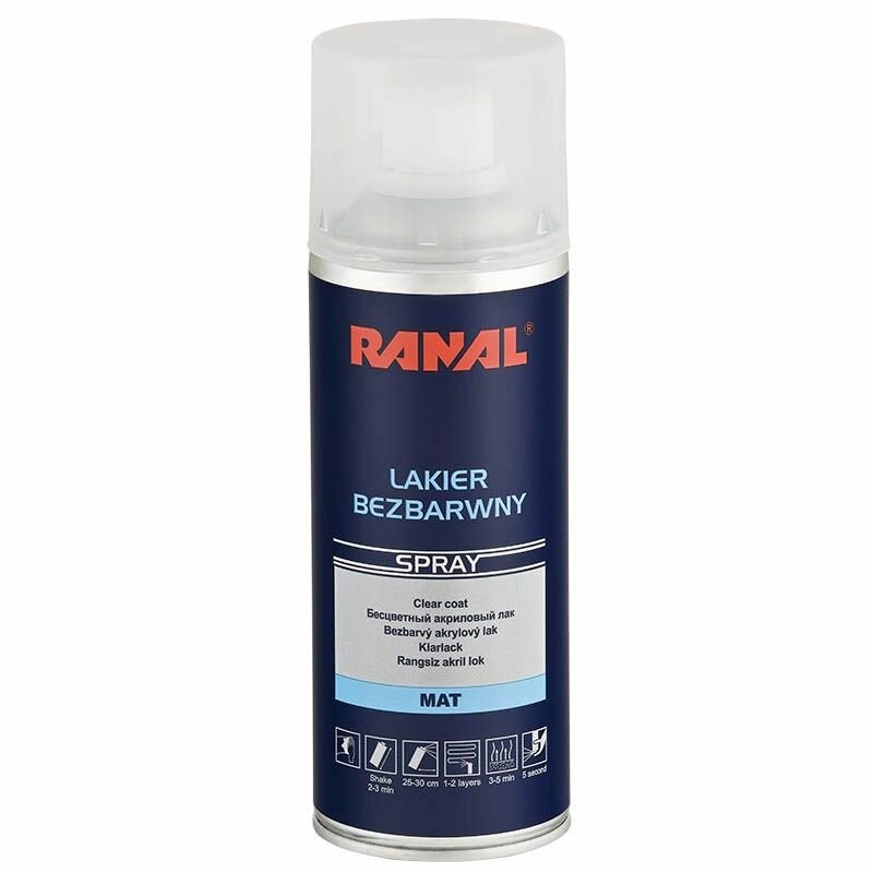 фото Лак Ranal матовый 400мл. Спрей