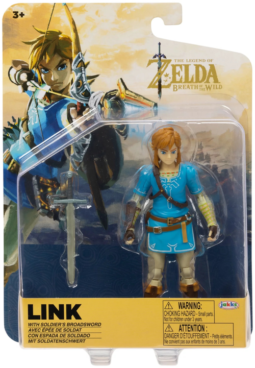 Фигурка The Legend of Zelda: Breath of the Wild - Link with Soldiers Broadsword от Jakks Pacific