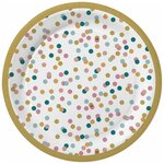 Duni Тарелка одноразовая DREAM DOTS, 22 см, 10 шт. - изображение