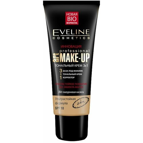 Eveline Cosmetics Тональный крем Art Scenic Professional Make Up, 30 мл, оттенок: натуральный eveline cosmetics тональный крем art professional make up spf 10 30 мл 30 г оттенок пастельный 1 шт