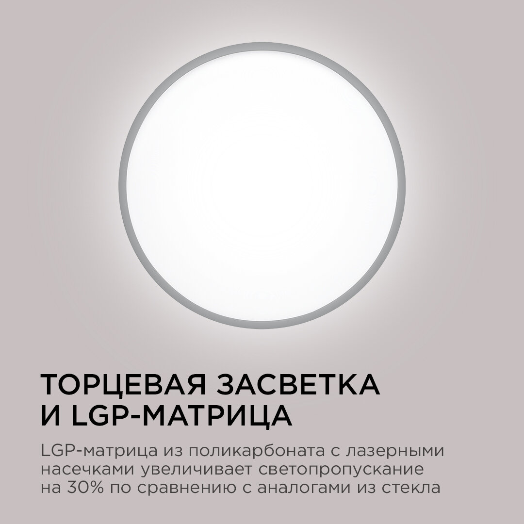 Светильник светодиодный накладной Apeyron 18-133, SPIN, 28Вт, 230В/50Гц, 2800лм, 4000К, 300х25, круг, черный - фотография № 17