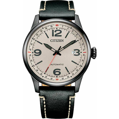 фото Наручные часы citizen automatic, бежевый, серый