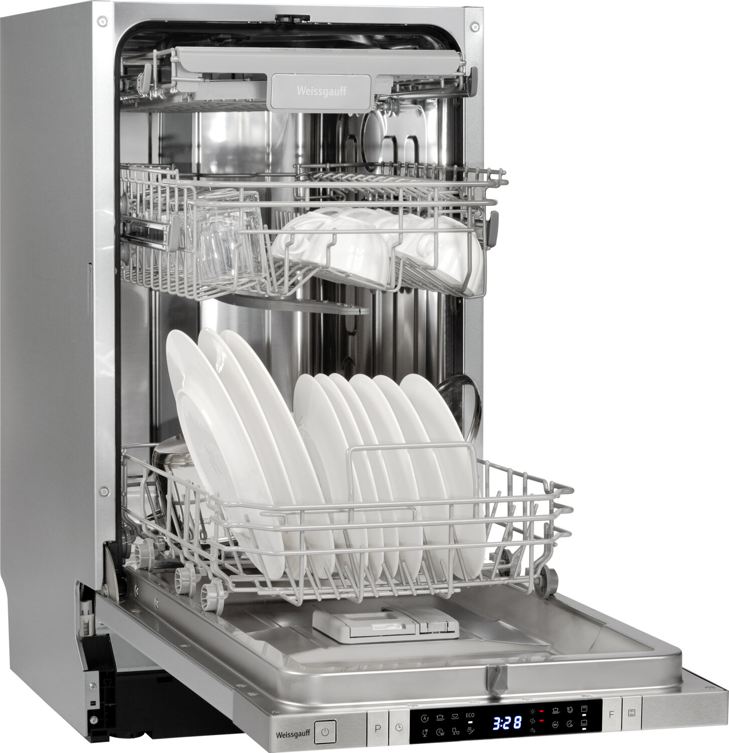Посудомоечная машина Weissgauff BDW 4150 Touch DC Inverter серебристый (429983) - фото №5