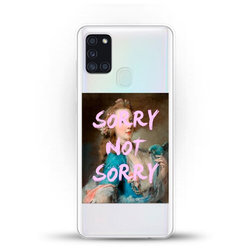 фото Силиконовый чехол sorry на samsung galaxy a21s andy & paul