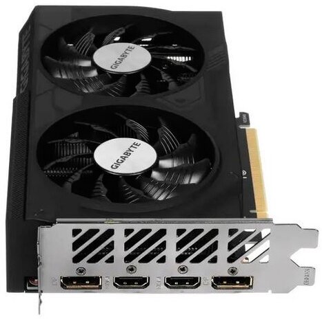 Видеокарта GigaByte GeForce RTX 4060 WINDFORCE OC 8G 2460MHz PCI-E 4.0 8192Mb 17000MHz 128-bit 2xHDMI 2xDP GV-N4060WF2OC-8GD