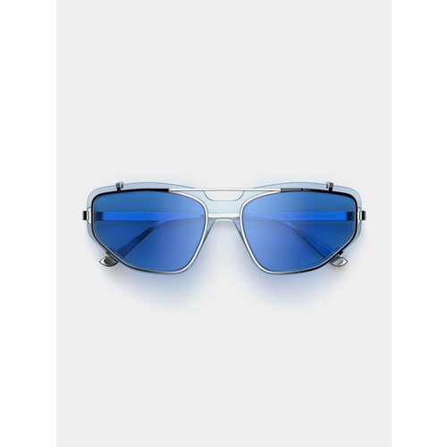 Солнцезащитные очки FAKOSHIMA, авиаторы, поляризационные, голубой