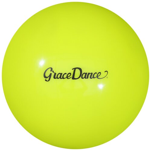 фото Мяч grace dance, для художественной гимнастики, диаметр 16,5 см, вес 280 г, цвет салатовый