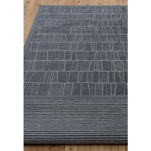 Ковер на пол 1,6 на 2,3 м в спальню, гостиную, двусторонний, безворсовый, тёмно-серый Smart Weave Kursi-Grey