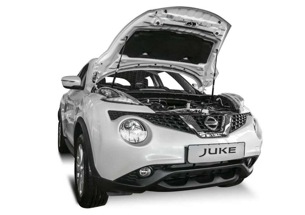 Для Nissan Juke (Ниссан Жук) Газовые упоры (амортизаторы) капота АвтоУпор (UNIJUK012)