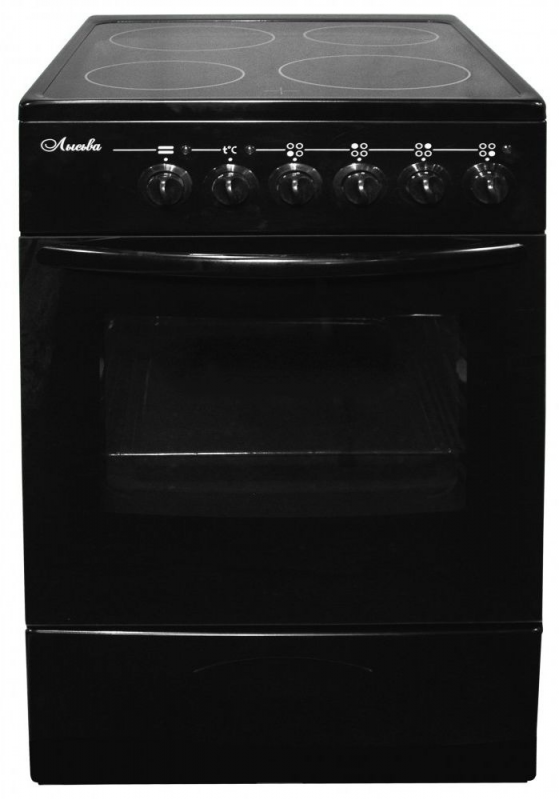 Плита Электрическая Лысьва EF4011MK00 черный стеклокерамика (без крышки)