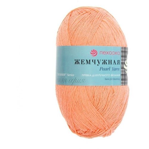 Пряжа Пехорская ПТ 'Жемчужная' 50% хлопок, 50% вискоза 100 г 425 м цвет №022 сирень