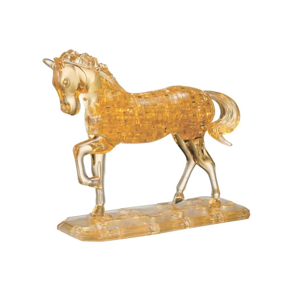 Головоломка 3D Crystal Puzzle Лошадь золотая цвет: желтый - фото №11