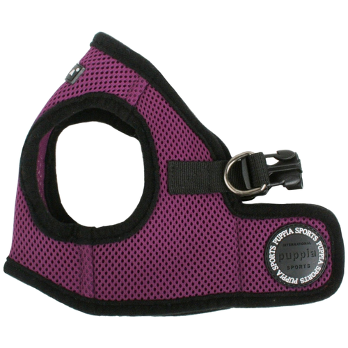 шлейка puppia soft vest harness b обхват шеи 32 см красный черный l Шлейка Puppia Soft vest harness B, обхват шеи 32 см, фиолетовый, L