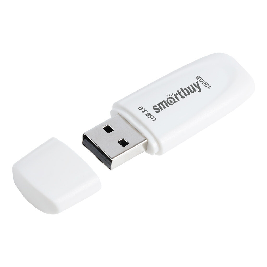 Флеш-накопитель USB 30/31 SmartBuy 128GB Scout (SB128GB3SCW) белый