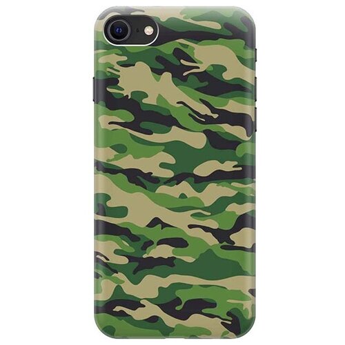 фото Ультратонкий силиконовый чехол-накладка для apple iphone 7 / 8 / se (2020) с принтом "месяц над розовыми горами" gosso