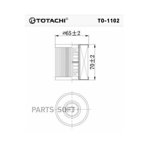 TOTACHI TO-1102 Фильтр масляный (элемент вставка)