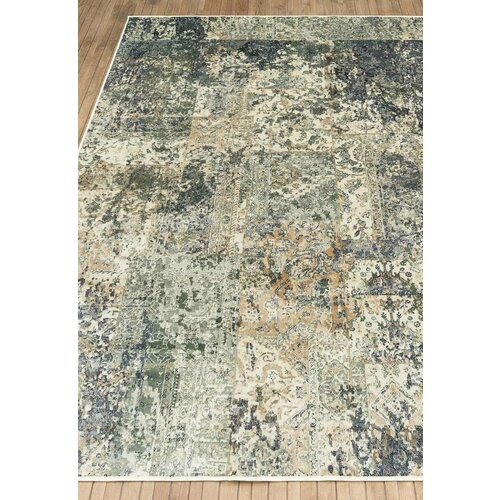 Ковер на пол 1,85 на 2,75 м в спальню, гостиную, кабинет, оливковый Kerman DI2262-D20