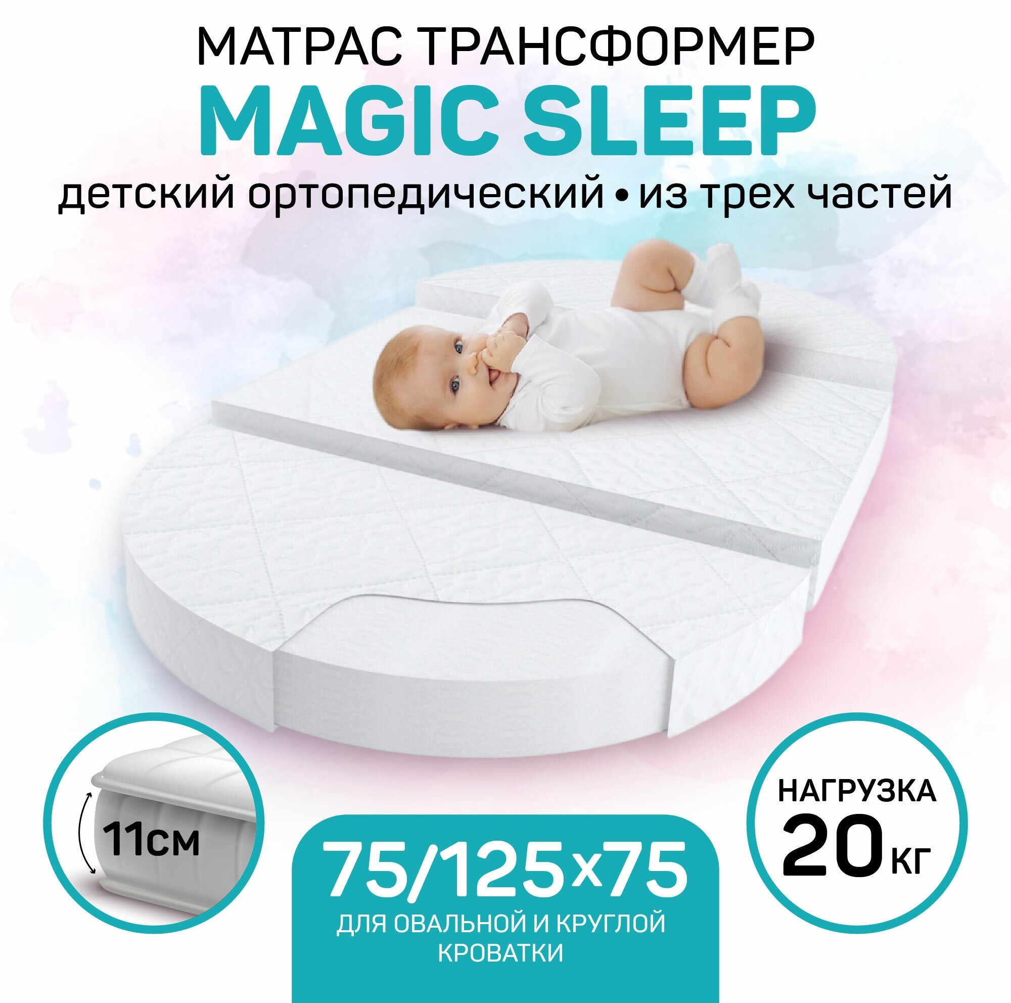 фото Матрас детский Amarobaby Magic sleep трансформер