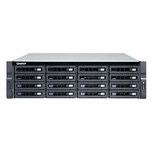 Сетевое хранилище NAS Qnap TS-1673AU-RP-16G 16-bay стоечный Ryzen V1500B сетевой raid накопитель qnap ts 1673au rp 16g