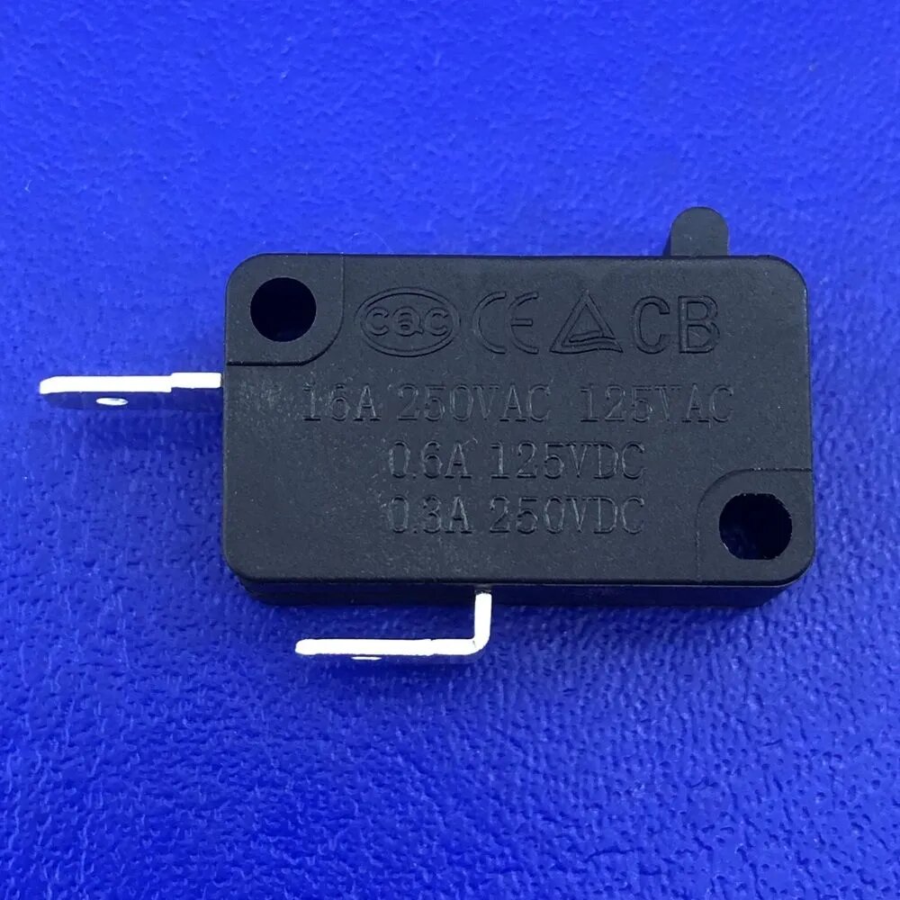 3 штуки Концевой выключатель MWO микропереключатель 2pin NC для СВЧ печей 28х16х10мм KW3A - фотография № 2