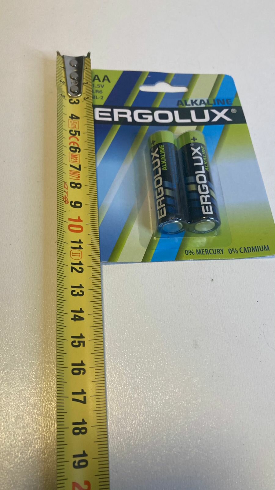 AA Батарейка ERGOLUX Alkaline LR6 BL-2, 2 шт. 2800мAч - фото №7