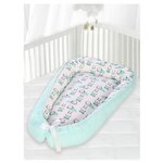 Кокон-гнездышко для новорожденных подушка-позиционер для сна - изображение