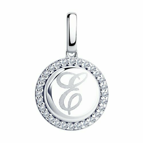 фото Подвеска из серебра буква е jewel cocktail