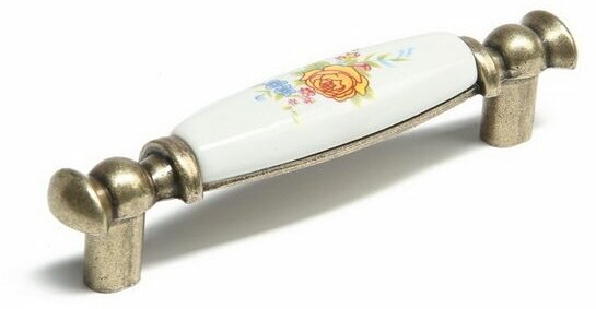 Ручка скоба ROSE Ceramics, 96 мм, цвет бронза