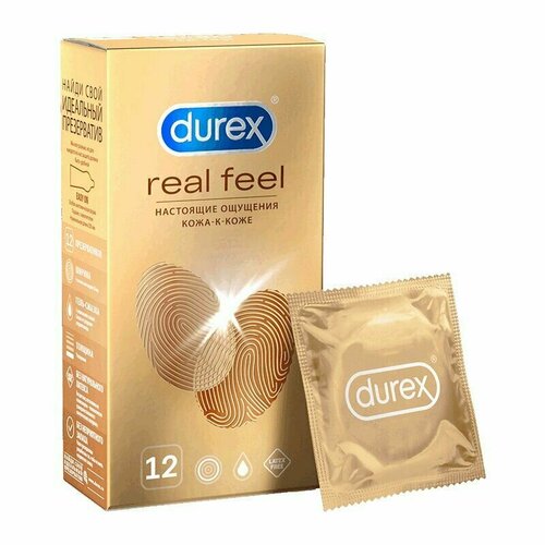Презервативы Durex RealFeel для естественных ощущений - 12 шт